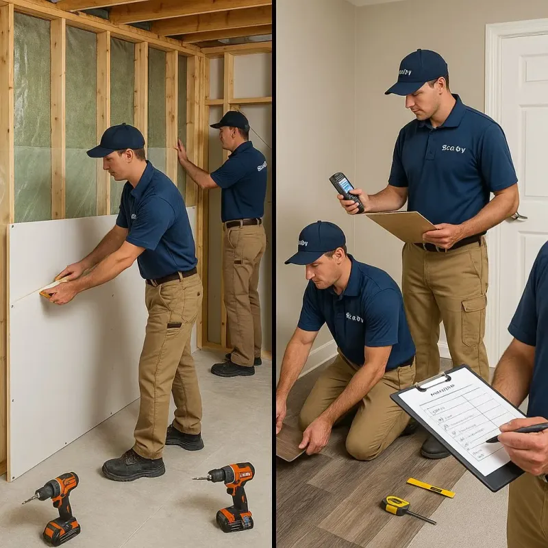 Repairs and Reconstruction process in South Valley, NM
